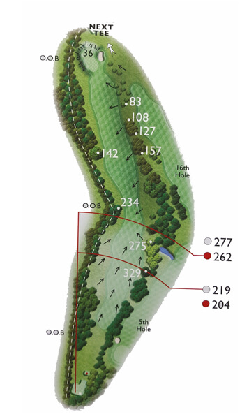 Kingsthorpe Golf Club Course Planner Hole 15