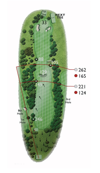 Kingsthorpe Golf Club Course Planner Hole 2